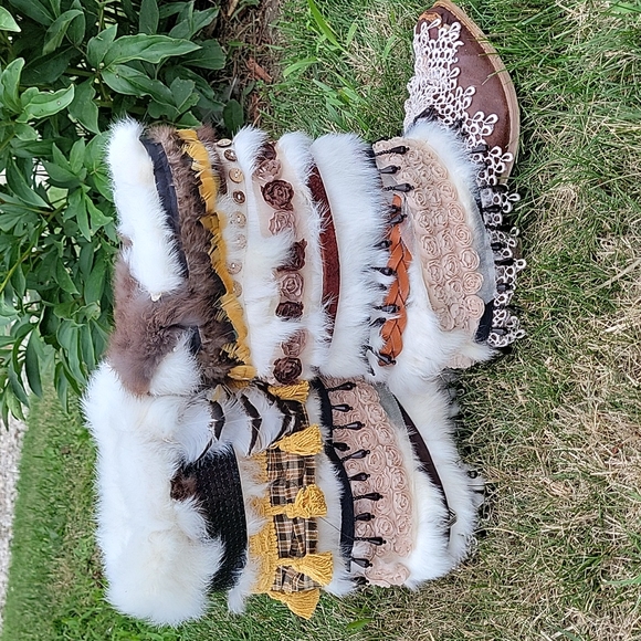 Upcycled cowboy boho wedding boots💍💎🤠 - Picture 5 of 9